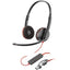 Auriculares Poly Blackwire 3220 + Adaptador Usb-C/A/ Con Mic