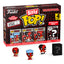 Blister 4 Figuras Bitty Pop Marvel Deadpool Bathtime