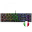 TECLADO MECANICO MARS GAMING MK422 EN ITALIANO BLACK SWITCH MARRON PR DE 100Hz ANTI-GHOSTING AVANZAD