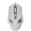 Mouse Mars Gaming Mm024w Rgb Flow 4000 Dpi Ajustable 6 Botones Mecanicos Huano Color Blanco