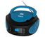 Lauson Llb793 Azul / Reproductor Radio Cd Con Altavoces Incorporados
