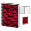 Set De Cuaderno Y Bolígrafo Dc Comics Batman Rojo