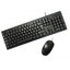 Teclado Y Mouse Coolbox Color Negro Resistente A Salpicaduras 1000dpi