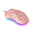Mouse Mars Gaming Rgb Mmex Diseo Hive Pink 32kdpi Pixart 3389pro Switch Superficie Perforada Ilumin