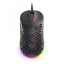 Mouse Mars Gaming Rgb Mm55 Diseo Hive Black 12800dpi A825pro Switch Huano Superficie Perforada Ilum
