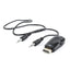 Gembird Adaptador HDMI a VGA y audio, negro