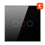 Avatto TS02-EU-B3 3 Botones WiFi Negro - Interruptor Táctil Inteligente