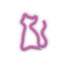 Lampara Forever Neon Led Cat Pink