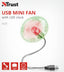 Ventilador Trust Flex Usb Mini Fan With Led Clock