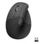 Mouse Raton Vertical Logitech Lift For Business Para Zurdos 6 Botones 4000 Dpi Wireless Inalambrico Grafito