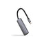 Adaptador Nanocable Usb - C 3.1 A Rj45 Con Pd 100w Usb - C - M Aluminio Color Gris 18 Cm