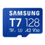 Samsung Micro SDXC T7 128GB clase10 U3 V30 A2