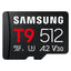 Samsung Micro SDXC T9 512GB clase10 U3 V30 A2 c/a