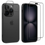 Pack de Accesorios iPhone 16 Pro con 3 Protectores de pantalla + 3 Protectores de cámara + Funda Bumper