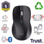 Mouse Trust Wireless Y Bluetooth Ferro Negro 3200 Dpi Ajustable 9 Botones 3 Dispositivos
