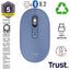 Mouse Trust Wireless Seron Hypscroll Slim 400-2400dpi 6 Botones Recargable Fsc Grs Azul