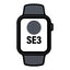 Apple Watch SE3/ GPS/ 44mm/ Caja de Aluminio Medianoche/ Correa Deportiva Negra S/M