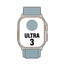 Apple Watch Ultra 3/ GPS/ Cellular/ 49mm/ Caja de Titanio Natural/ Correa Loop Alpine Azul Claro L