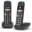 Teléfono Inalámbrico Gigaset E290/ Pack DUO/ Negro