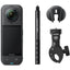 Cámara Digital Deportiva Insta360 X5 Vista múltiple motero Kit/ 8K/ ngulo de visión 360/ Negra