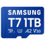 Tarjeta de Memoria Samsung P7 1TB microSD XC/ Clase 10/ 170MBs