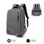 Mochila Subblim City Backpack para Portátiles hasta 15.6"/ Puerto USB/ Gris