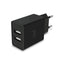 Cool Cargador Red Entrada 2 X Usb 2.4 Amperios Negro