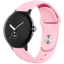 Correa Universal Elegance Silicona 20mm Rosa para Smartwatch Xiaomi/Amazfit/Samsung/Huawei/Realme/Ticwatch