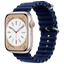Correa Apple Watch 42/44/45/49mm Wave Azul Oscuro