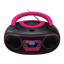 Boombox Denver DAB+, FM Batería o red Bluetooth, USB, CD, AUX Rosa TDB-212P