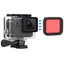 Filtro de Buceo para GoPro Hero 7 / 6 / 5 / Hero 2018 Rojo