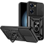 Funda Armadura Militar para Xiaomi Poco X7 Pro 5G con Protección de Cámara, Soporte Metálico y Anillo Negro