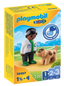 Playmobil 70407 1.2.3 veterinario con perro
