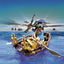 Playmobil pirata en bote de remos