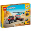 Lego creator 3en1 - camión plataforma con helicóptero