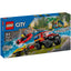 Lego city - camión de bomberos 4x4 con barco de rescate