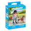 Playmobil - patinadora con golden retriever