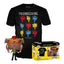 Funko pop! tees & vinyl friends - mónica con pavo (special edition) + camiseta talla xl
