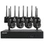 Kit videovigilancia IP Escam WNK614 Wifi 3MP 4 Cámaras de Seguridad