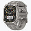 KOSPET Pulse 2 Plata AMOLED GPS doble banda Llamadas Bluetooth 15 días +170 deportes 5ATM IP69 Smartwatch