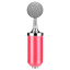 Micrófono Condensador BM-8000 Streaming/Estudio Rosa