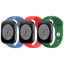 Pack x3 Correa Silicona Elgance para CMF by Nothing Watch Pro 22mm Azul Oscuro, Rojo y Verde