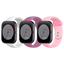 Pack x3 Correa Silicona Elgance para CMF by Nothing Watch Pro 22mm Blanco, Violeta y Rosa
