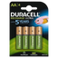Pack 4x AA Recargable Duracell 2500 mAh HR06-P