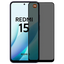 Protector de cristal templado Antiespía Xiaomi Redmi 15 4G/5G
