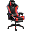 Silla Gaming PowerGaming LED RGB Rojo/Negro con Reposapiés