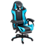 PowerGaming Silla Reposapiés Negro+Azul