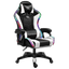 Silla Gaming PowerGaming LED RGB Blanco/Negro