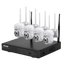 Kit videovigilancia IP Escam WNK714 Wifi 3MP 4 Cámaras Blanco