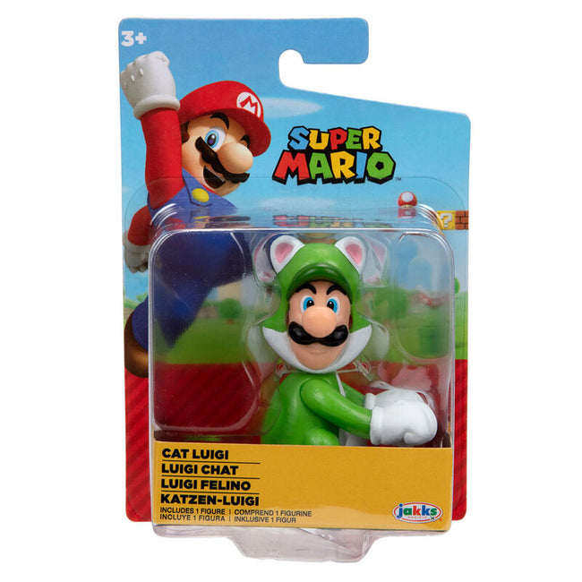 Figura Luigi Felino Super Mario Nintendo 6,5Cm Hover Image